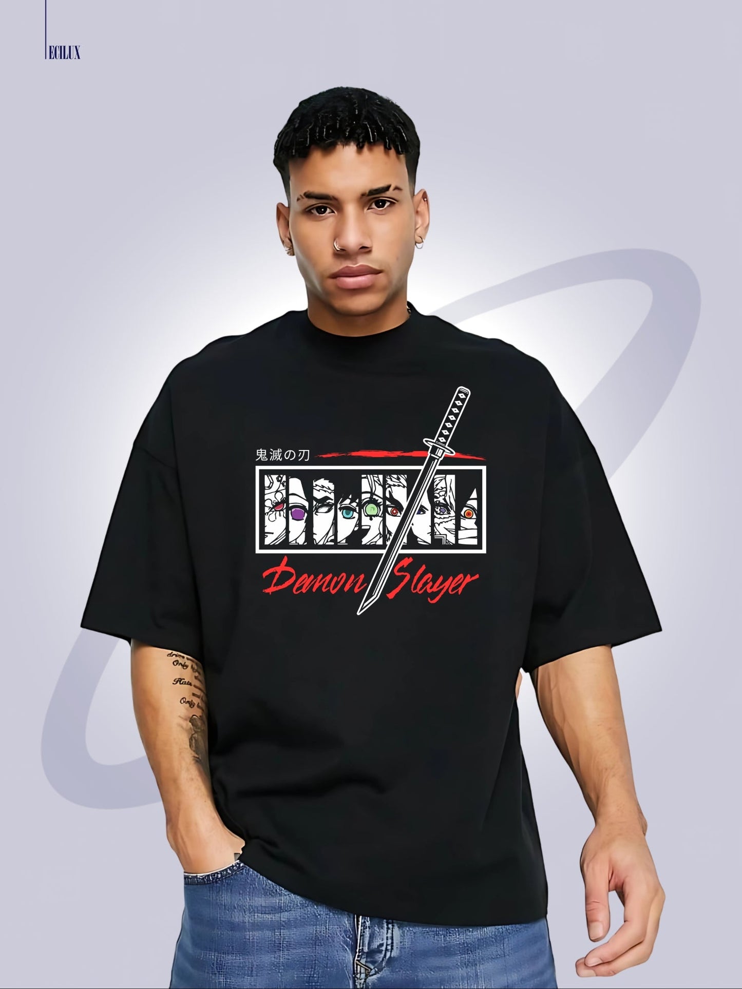 Demon Slayer Unisex Oversized T-Shirt ecilux