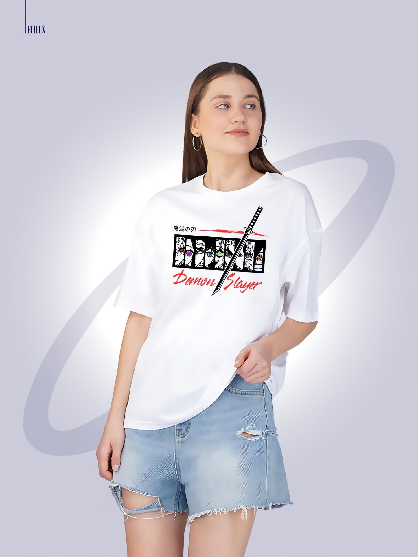 Demon Slayer Unisex Oversized T-Shirt ecilux
