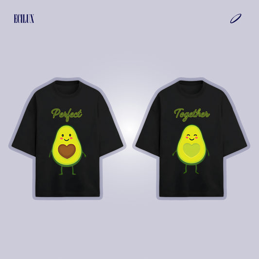 Perfect Together" Avocado Couple T-Shirts
