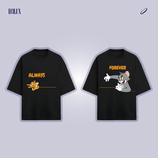 Always & Forever" Tom & Jerry Couple T-Shirts