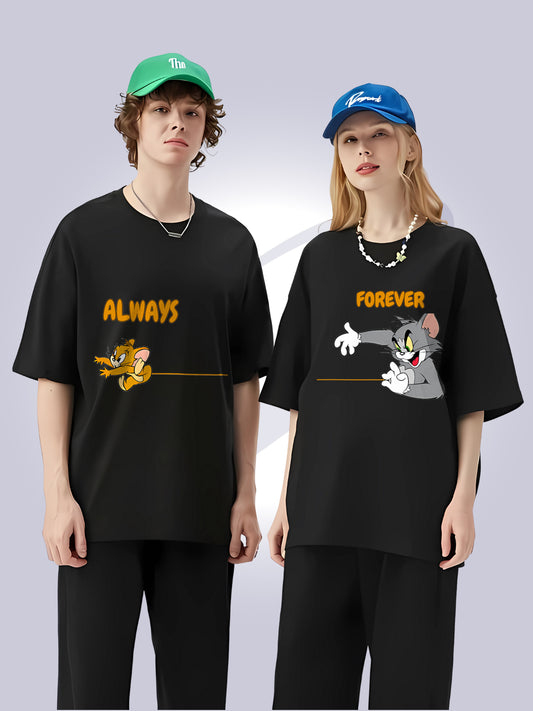 Always & Forever" Tom & Jerry Couple T-Shirts