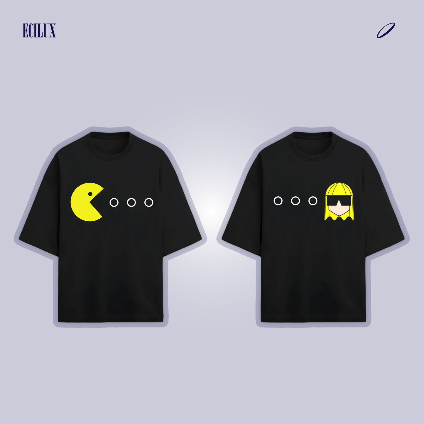 Pac-Love Matching Couple T-Shirts  | Fun & Trendy Oversized Tees